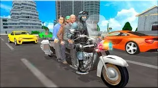 Bus Bike Parking Game: Police Bike City Driving - Gameplay Android game