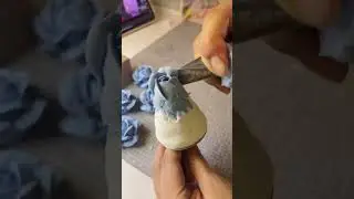 Roses squeezed from clay