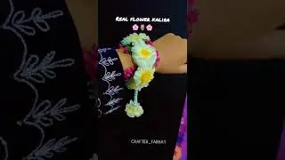 Real flower kalira bangle | beautiful real flower bangle