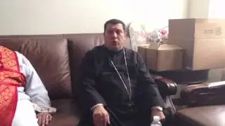 Ibrahim Ayad chanting the beginning of Evlogimenos