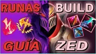 LAS MEJORES✅RUNAS🗿 Y BUILD🗡️🛡️ con ZED ACTUALES🙀‼️(2025)