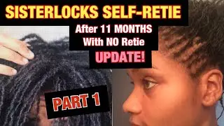 I FINALLY Started My Self-Retie After Almost 1 Year! | SISTERLOCKS DIY Retie Session | (PART 1 of 3)