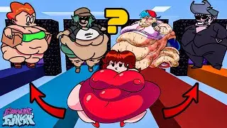 Minecraft FNF Girlfriend: DO NOT CHOOSE THE WRONG PORTAL (Fat Boyfriend & Fat Pico & Fat Garcello ?)
