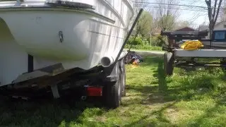 making guides on boat trailer