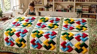 Patchwork Block Tutorial // The Most Creative Quilt Pattern Ever // Stunning DIY Quilt