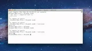Nodejs Tutorial - 0 - How to setup Node.js on a Mac