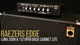 Raezers Edge 112 Open Back Guitar Cabinet & Luna 200R Amp Head