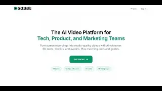 Deckoholic - The AI Video Platform for Tech, Product, and Marketing Teams