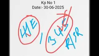 Kp No 1 👉 30-06-2025 👉(28-06-25 :- 64x89) FR/SR Terget FC Results.House Ending And Hit Gouti Terget.