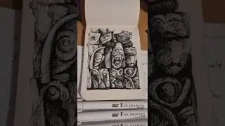 Can You Spot the Hidden Owl? 🦉 | Pen & Ink Drawing Challenge #art #shorts