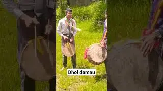 Garhwali dhol damau at school GIC Gairsain #gairsainwala
