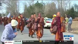 Monks shift Walk for Peace to Columbia, Saluda during journey to D.C.