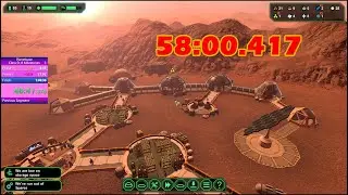 Planetbase, class D, 8 milestones in 58:00.417 (WR)