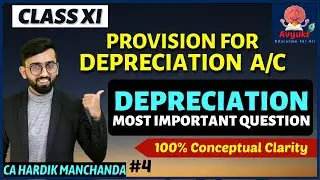 Provision for Depreciation A/c in WDV Method + Sale of Asset | Practical Questions of Depreciation|