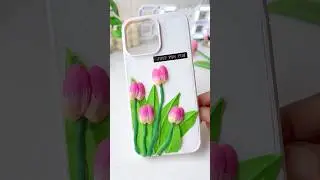 DIY Phone Case with Pista Shells 🌸 | Tulip Art Hack!