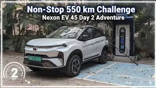 Non-Stop 550 km Challenge:&nbsp;Nexon EV 45 Day 2 Adventure. Vlog episode review @harshexplorer 