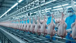 Inside a Chicken Meat Factory: From Whole Poultry to Packed Boneless Meat (Full Process) 🍗🏭