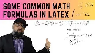 Writing Math Formulas in Latex Typesetting Software [Math in Latex]