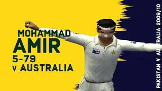 Young Mohammad Amir 5 wickets against Australia at MCG | Recreated in EA Sports Cricket 07