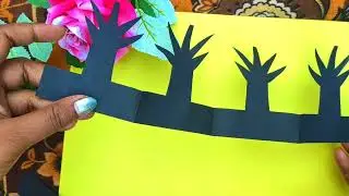 How To Make A Paper Trees||Make Paper Trees||Easy paper craft||Easy Paper Tree