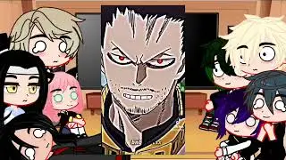 Anime/game/show characters react to each other (pt2/4) (BNHA) #mha