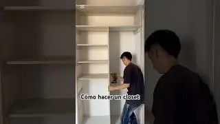 Closet f&aacute;cil de hacer (paso a Paso) #asmr #diy #homedecor #roomdecor #closetmodernos #closet
