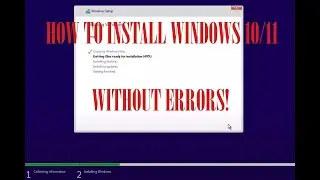 How To Install/Format WIndows 10/11 On Your PC. Detailed Guide.