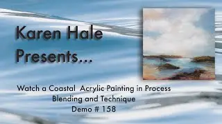 Watch a Coastal Painting in Process/blending/technique/layering gives depth/Demo #158
