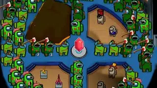 Among us Zombies 100 zombies protecting diamond #shorts