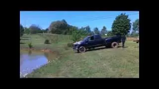 Towing Fail (Truck Into Pond)