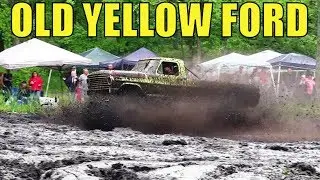 PERKINS SPRING SLING MUD BOG - Big Old Yellow Ford Mega Truck Mudding