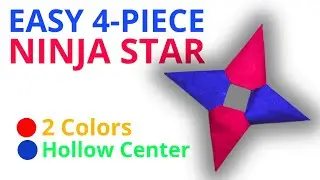 EASY 4-PIECE NINJA STAR &ndash; Spins Perfectly! 