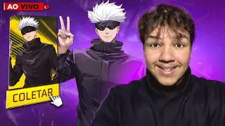 FREE FIRE X JUJUTSU KAISEN JOGANDO 1V15 E RANK! NAWT FREE FIRE AO VIVO