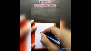 Very Easy! How to Drawing 3D Floating Letter 'A' 2  Anamorphic Illusion -3D Tric Art on paper