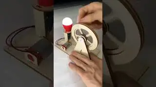 DIY Awesome🤩 mini generator with motor || #shorts #generator #motor