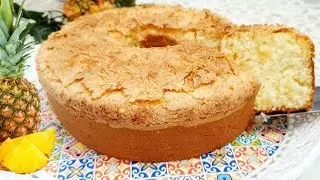 BOLO FOFINHO DE ABACAXI FÁCIL E RÁPIDO