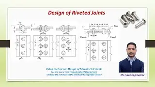 Design of Riveted Joints | Theory & Numericals | Lectures on Design of Machine Elements