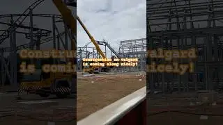Paultons park are wasting no time on the construction on valgard!! 😁😁
