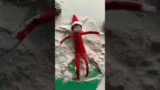 Christmas Snow Angel Elf Style 🎄 Merry Christmas  😇 #shorts #christmas