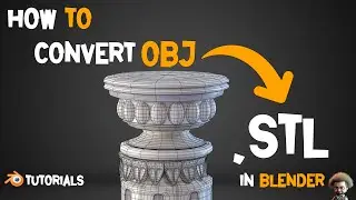 Как конвертировать &laquo;OBJ&raquo; в &laquo;STL&raquo; в Blender