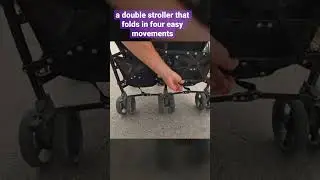 A double stroller that folds in four easy movements #shorts