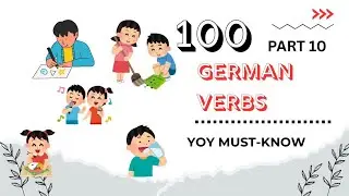 Top 100 German verbs - Part 10 | 10 important German verbs with Examples & Conjugation 