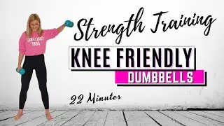 🔥KNEE FRIENDLY STRENGTH TRAINING🔥DUMBBELL TONING WORKOUT🔥ALL STANDING🔥NO JUMPING🔥NO REPEAT🔥