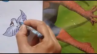 Please subscribe my channel. #Colorimg #ColorfulBird #forkids #animalart #wildlifesketch