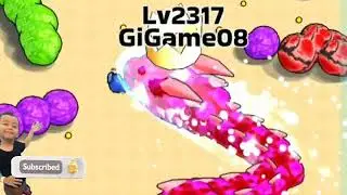 Level 4884 RANK 1 Cascade ! Snake Clash - ultimate snake battle survival #games #gaming #gameplay