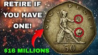 Hidden Gem in your Coin jar Most Expensive $ Rare UK 50 New Pence Worth A lot of money!
