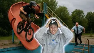 WJECHAŁEM ROWEREM NA OPUSZCZONY PARK WODNY! 💦
