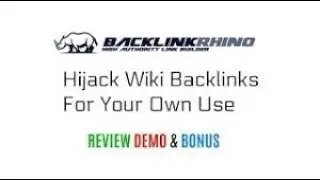 Watch This Demo Video To See Backlink Rhino In Action (demo video)