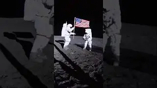 🌝🌙Som ET - 45 - Moon - Apollo 14 -U.S. Flag on the Moon #Shorts