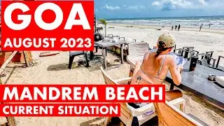 Mandrem Beach - August 2023 | Arambol Beach | North Goa's Cheapest Shacks | Goa Vlog | Russian Beach